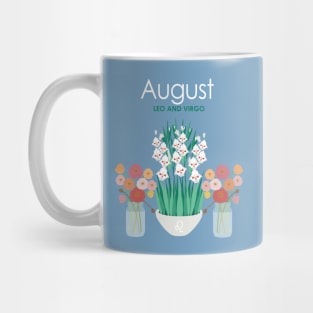 August Birth Flowers Mug